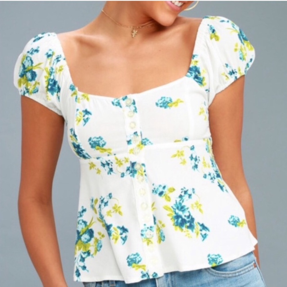 NEW Free People Floral top